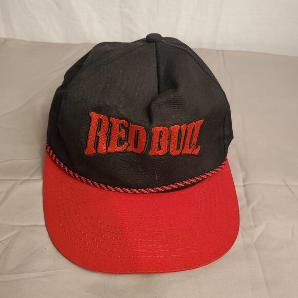 Red Bull Mens OS Red/Black Ball Cap Hat Strap Back K Products - Picture 1 of 6